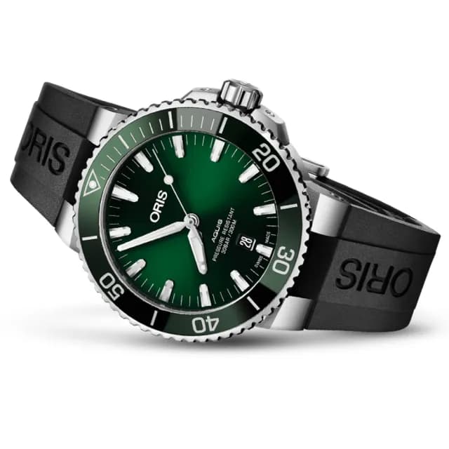 【ORIS 豪利時】Aquis 時間之海系列 潛水機械腕錶 七夕 情人節 禮物 送禮 推薦(0173377304157-0742464EB)