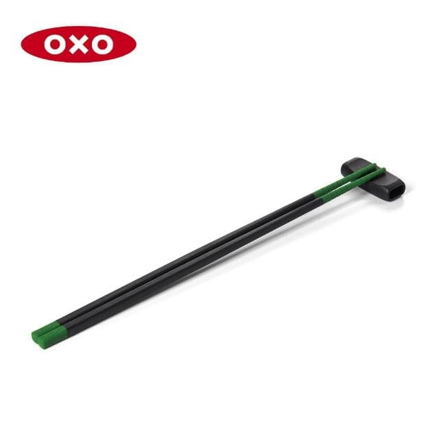 【美國OXO】好好握矽膠料理筷-多色可選(30cm 附筷架好收納 不傷鍋  耐熱280度)