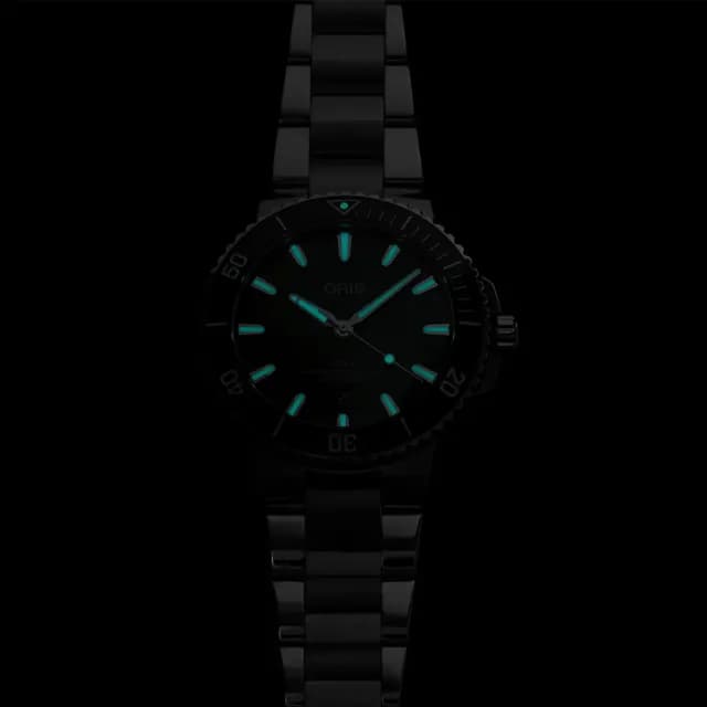 【ORIS 豪利時】Aquis 時間之海系列 潛水機械腕錶 父親節 禮物 送禮 推薦(0173377894157-0782304PEB)