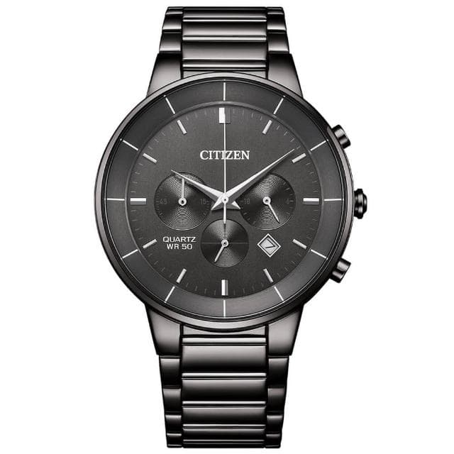 【CITIZEN 星辰】Chronograph系列 型男必備 三眼計時腕錶 母親節 禮物 推薦(AN8227-53H)