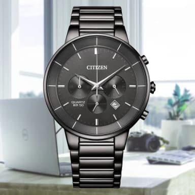 【CITIZEN 星辰】Chronograph 碼錶計時 三眼 時尚男錶 送禮 禮物推薦(AN8227-53H)
