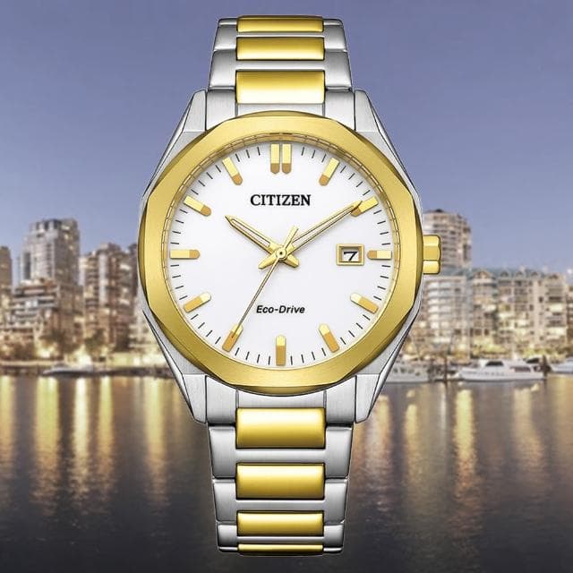 【CITIZEN 星辰】GENTS 光動能 八角形 時尚男錶 父親節 送禮 禮物推薦(BM7624-82A)