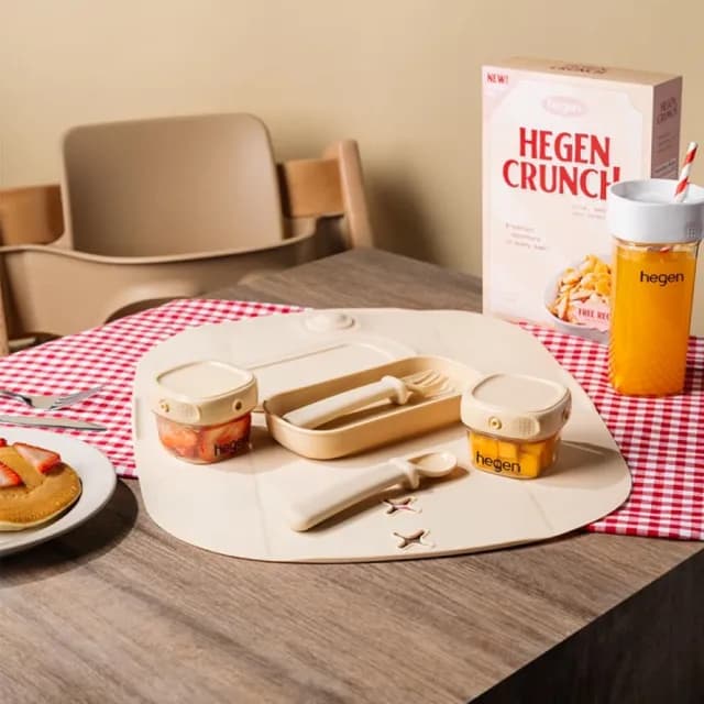 【hegen 總代理】成長餐桌PPSU兒童學習餐具｜豪華組