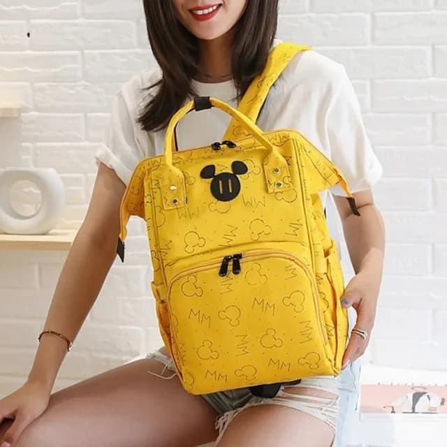 【KT DADA】母嬰包 旅行後背包 黑包包 紫色包包 可愛包包 禮物 媽媽包 尼龍包 大容量後背包 防