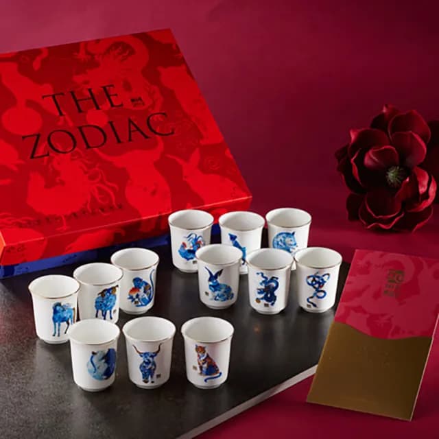 【TALES 神話言】十二生肖藝術骨瓷茶杯收藏組(澳洲展出/透光/清酒杯/文創/禮品/禮物/收藏)