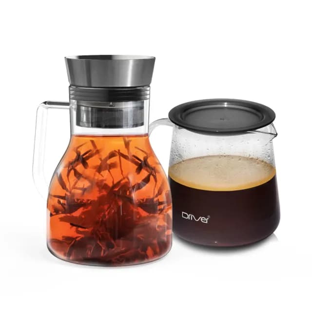 【Driver】甘丹茶壺聚會分享組(泡茶杯 泡茶壺 沖茶壺 耐熱玻璃壺 茶器 茶具 茶壺茶杯組)