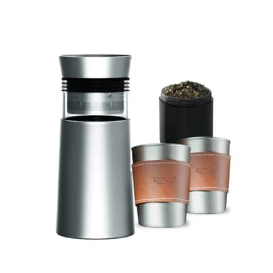 【Driver】鋼丹泡茶壺聚會分享組(泡茶杯 泡茶壺 沖茶壺 不鏽鋼茶壺 隔熱杯 茶葉罐 茶器 茶具 茶壺茶杯組)