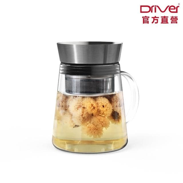 【Driver】甘丹茶壺-500ml(專利設計 功夫茶具 泡茶壺 沖茶壺 熱茶壺 沏茶壺 冷泡茶 耐熱玻璃壺)