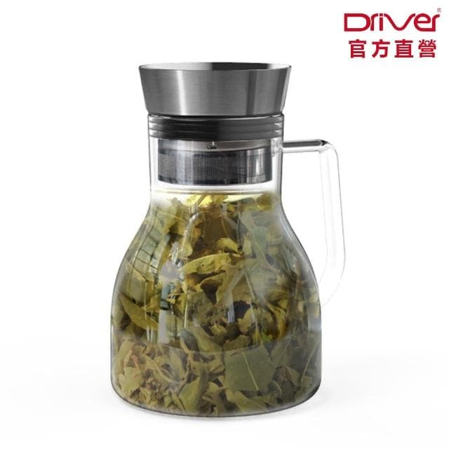 【Driver】甘丹茶壺-1000ml(專利設計 功夫茶具 泡茶壺 沖茶壺 熱茶壺 沏茶壺 冷泡茶 耐熱玻璃壺)