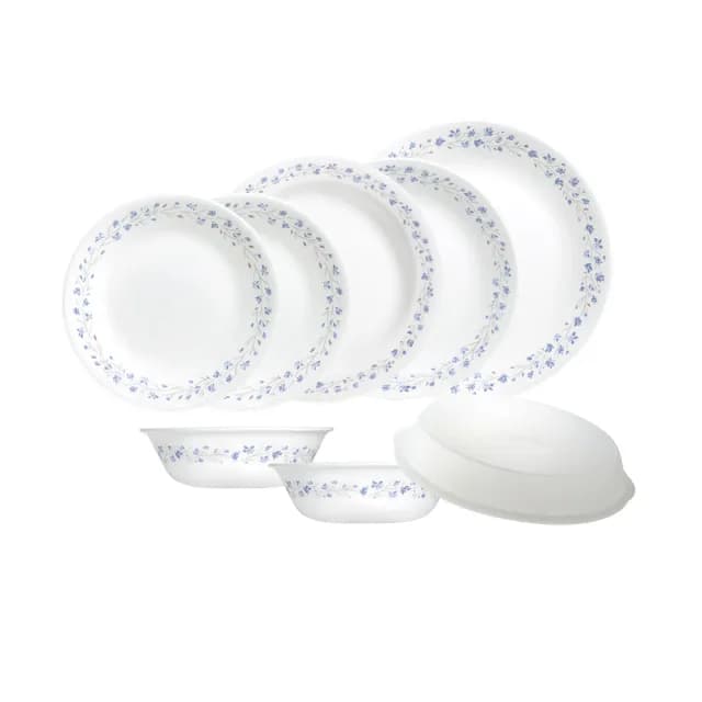 【CorelleBrands 康寧餐具】花繪八件式餐盤組-多款任選(平盤/深盤/湯碗/微波蓋)