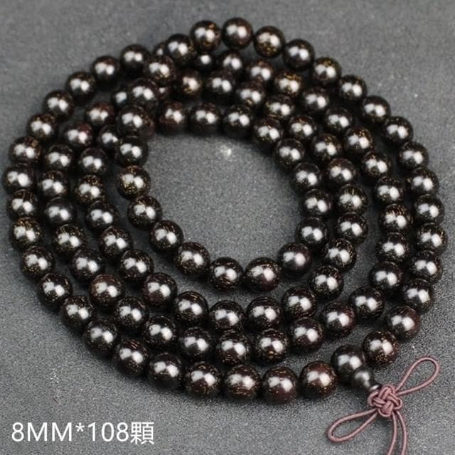 【Penny珮妮】非洲血檀木108顆佛珠多圈手鍊項鍊8mm(母親節 交換禮物  生日禮 情人節 尾牙 新年 結婚)