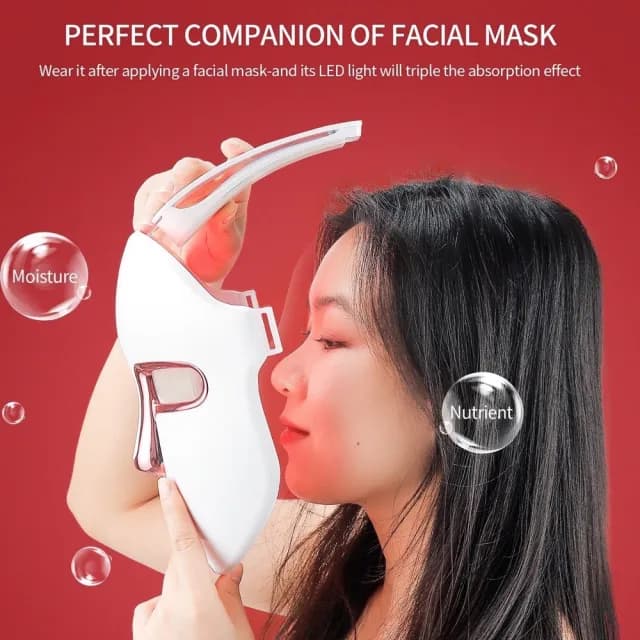 Koreyous日系七色光子美膚儀(LED光波嫩膚儀  光子面罩  電子面膜 美容儀 母親節禮物)