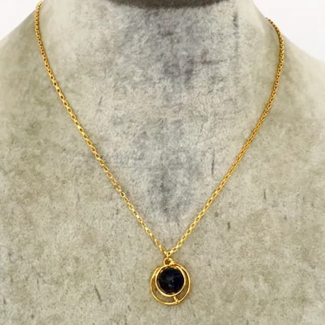 【LEESA】父親節禮物 母親節禮物 生日禮物\項鍊\女生項鍊\青金石\個性項鍊\鎖骨鍊\吊墜\吊飾\星球項鍊\18k\