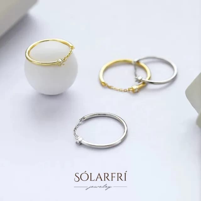 【SOLARFRi】輕奢閃耀戒指｜可調整戒圍大小禮盒包裝(閨蜜七夕生日情人女友禮物)