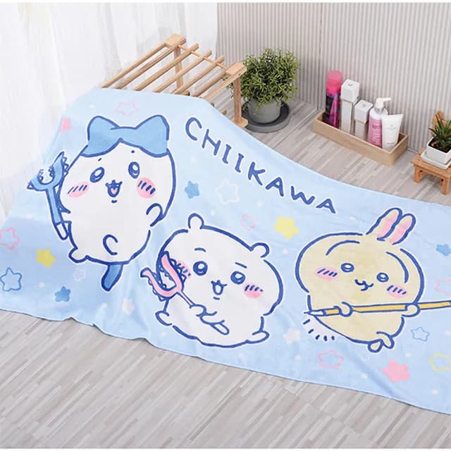 【TDL】吉伊卡哇浴巾卡通大浴巾70x140cm 677313/677979(生日禮物 聖誕節)