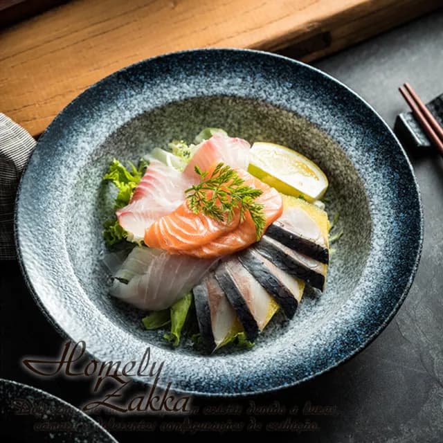 【Homely Zakka】日式復古輕奢窯變陶瓷草帽盤/深湯盤/義大利麵盤/西餐盤(沙拉深盤 餐具 餐盤)