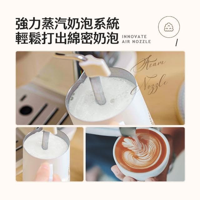 【Coz!i 廚膳寶】20bar義式蒸汽奶泡咖啡機(CO-280K)
