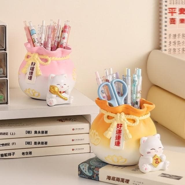 【卡喬家居旗艦店】桌上擺件 筆筒擺件 創意可愛桌面裝飾 特色禮物(寬口設計/擺放平穩/預售15天)