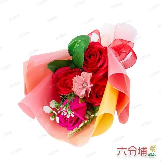 【六分埔禮品】LED三朵玫瑰香皂花束禮盒-多款任選(Ins生日畢業禮物花束人造花母親節告白情人節求婚)