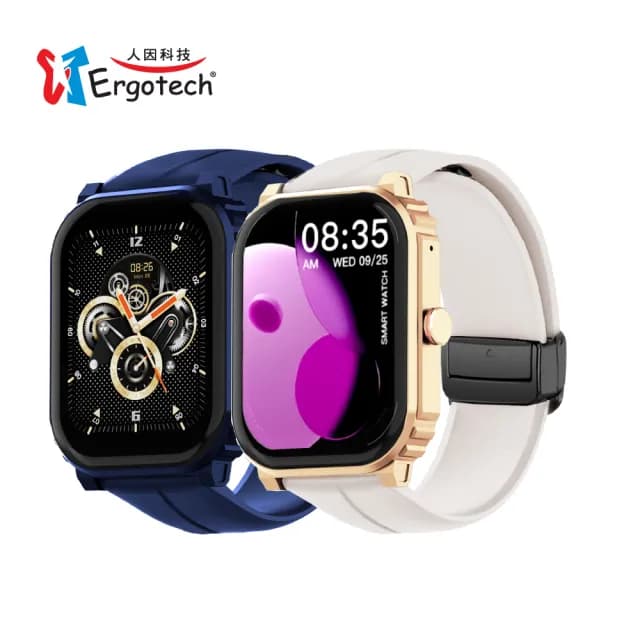 【Ergotech 人因科技】ERGOLINK SW210 2.01吋5ATM游泳心率血氧藍牙通話腕錶(智慧手錶/通話手錶/游泳手錶)