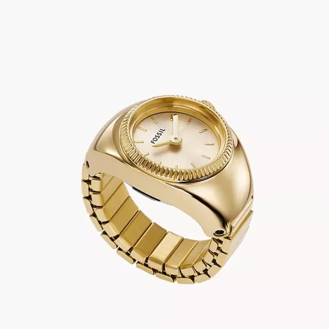 【FOSSIL】Watch Ring 手錶戒指 戒指錶-金 禮物 送禮 推薦(ES5246)