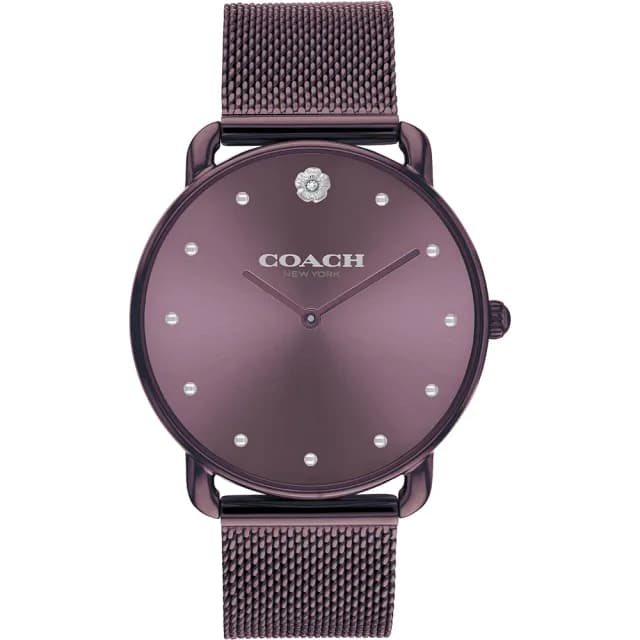 【COACH】Elliot 經典山茶花米蘭帶女錶-36mm 520禮物 送禮 手錶(CO14504211)