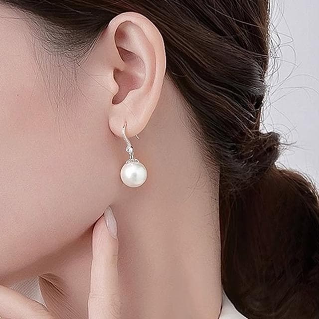 【LEEHER】珍珠耳環/925/純銀/流蘇/鋯石/耳墜/輕奢/耳環/高級感/女生飾品/復古耳環/耳飾/耳鈎/造型耳環