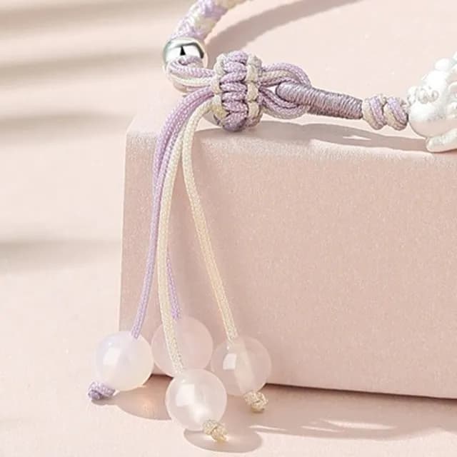 【LEEHER】雙11 水晶手鍊/貔貅/招財納福/飾品/999純銀/手工編織/手鍊手環/閨蜜手鍊/招財手鍊/保