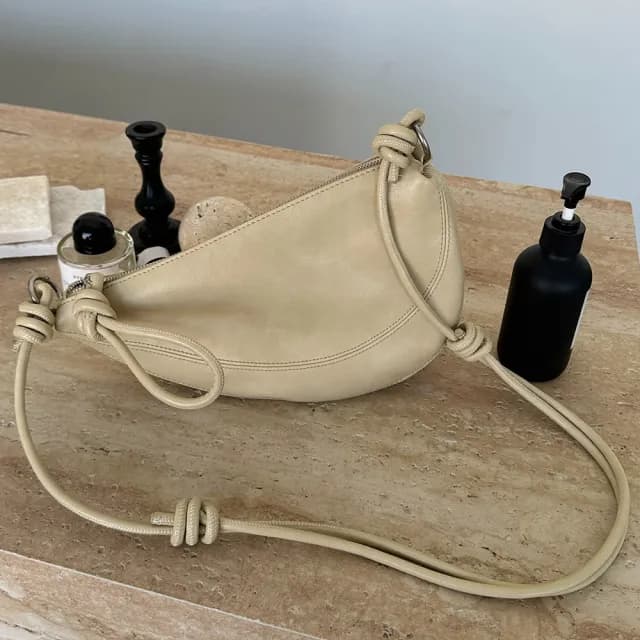 【KT DADA】情人節禮物 月牙包 牛角包 水餃包 馬鞍包 側背包 單肩包 小眾設計 牛皮包包 真皮包包 斜背包 真
