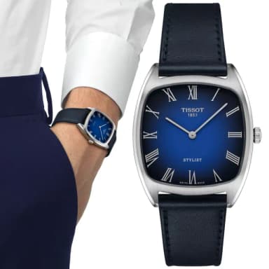 【TISSOT 天梭 官方授權】STYLIST系列 方形復古 石英腕錶 母親節 禮物 推薦(T1599091604300)