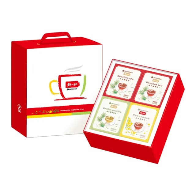 【鮮一杯】南非國寶茶茶包5g*12包*4盒(國寶茶2盒/綠國寶茶1盒/蜜樹茶1盒 國寶茶禮盒)