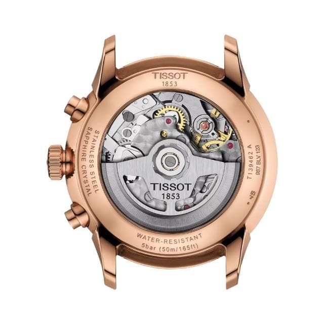 【TISSOT 天梭】杜魯爾系列 計時機械腕錶 母親節 禮物 推薦(T1394623629800)
