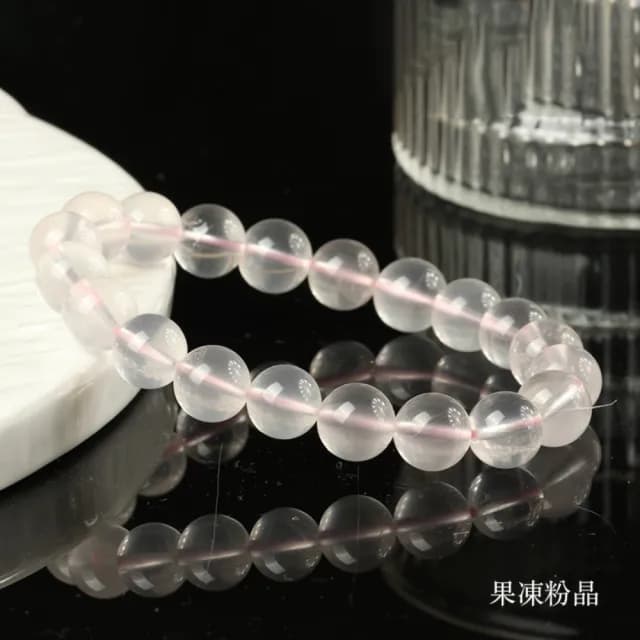 【米蘭精品】情人節禮物 粉水晶手鍊手繩男女手珠平安擋煞防小人轉運淨化招財開運(6/8/10mm芙蓉晶6款74ki14)