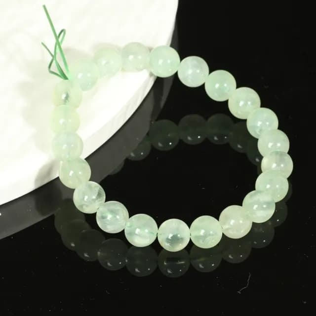 【米蘭精品】情人節禮物 葡萄石手鍊手繩男女手珠平安擋煞防小人轉運淨化招財開運(6/8mm葡萄晶2款74ki26)