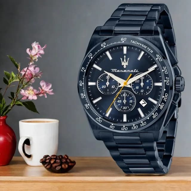 【MASERATI 瑪莎拉蒂】Velocit 系列 三眼計時手錶-43mm 禮物 送禮 推薦(R8873652008)
