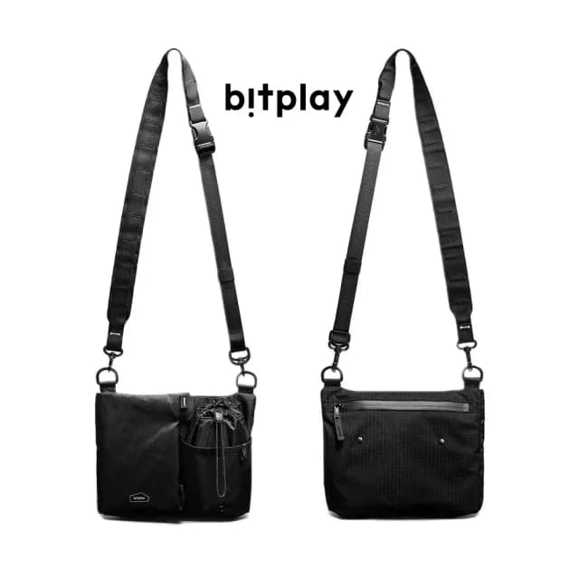 【bitplay】618 2L 跨境旅行小包-黑色(隨身/出國/逛街/護照/手機/水壺/錢包/自由行/登機)