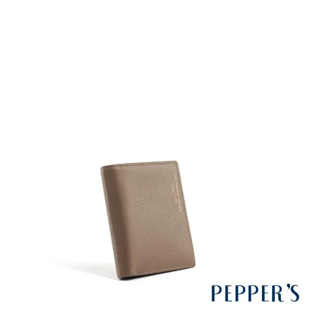 【PEPPER’S】父親節禮物 CUBE 牛皮對折薄短夾 - 摩卡棕/簡約黑(短夾 真皮包包  男夾 女夾 中性包 皮夾)