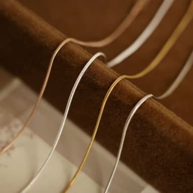 【UME.Acce】基本款圓蛇骨鈦鋼項鍊(鈦鋼 項鍊 鈦鋼項鍊 基本款項鍊 蛇骨鍊 圓蛇鏈)