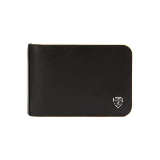 【Automobili Lamborghini】情人節禮物 真皮包包  藍寶堅尼 限量2折 義大利頂級小牛皮6卡鈔票夾短夾 全新專