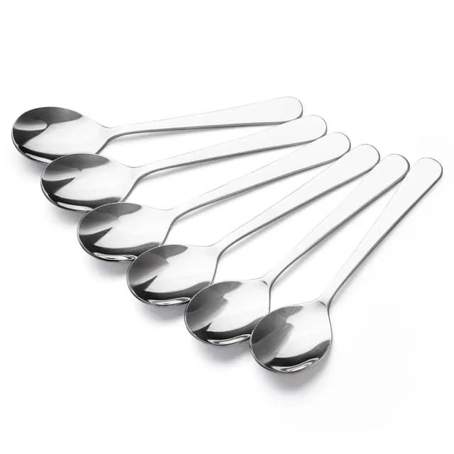 【台灣第一筷】甜點湯匙6件組(不鏽鋼湯匙/甜點湯匙/餐具/304不鏽鋼/台灣製湯匙 /兒童湯匙)