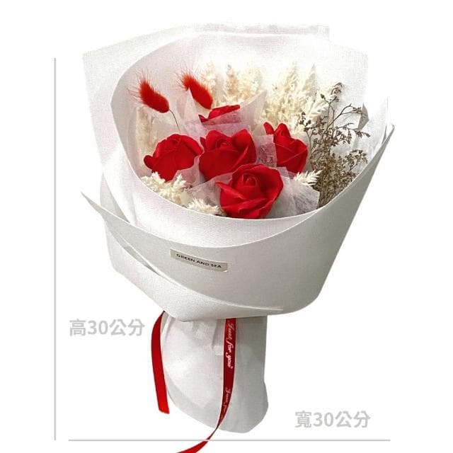 【GXS】香皂玫瑰花束 畢業禮物 生日禮物 情人節花束(香皂花束 永不凋謝 簡約時尚 生日花束)