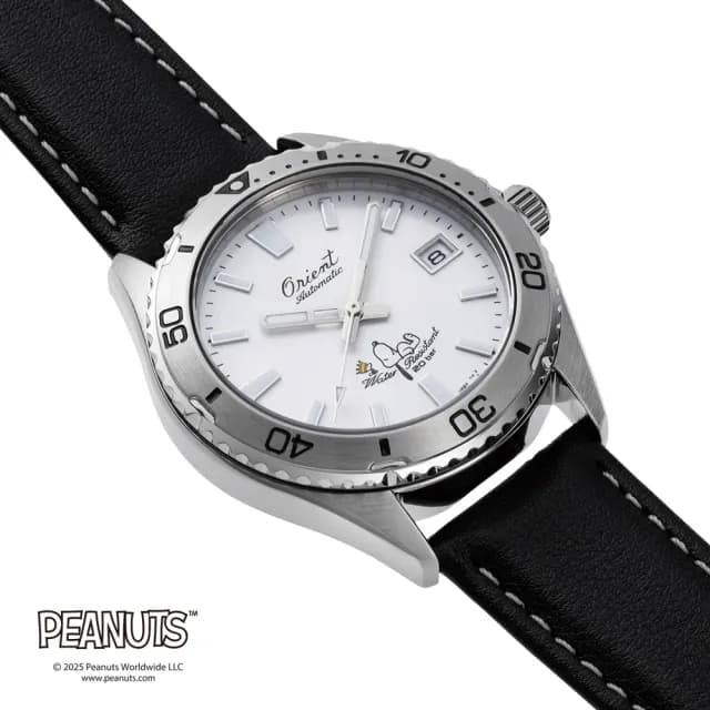 【ORIENT 東方錶】75週年 Peanuts 史努比聯名 限量 機械腕錶 禮物 送禮 推薦(RA-AC0Q08S)