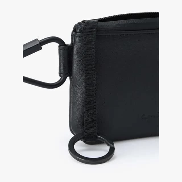 【agnes b.】Voyage logo 登山鉤皮革拉鍊零錢包(多款)