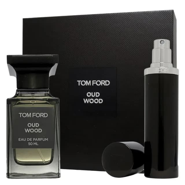 【TOM FORD】私人調香系列 Oud Wood 神秘東方禮盒-淡香精 EDP 50ml+隨身瓶10ml(平行輸入)