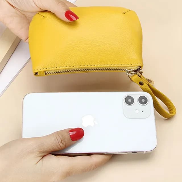 【MoonDy】雙11 頂級軟牛皮 錢包 拉鍊錢包 錢包 牛皮錢包 牛皮皮包 拉鍊小錢包 鑰匙扣