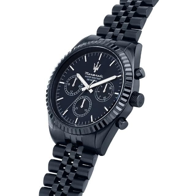 【MASERATI 瑪莎拉蒂】Competizione系列 紳男三眼手錶 送禮推薦43mm(R8873600011)