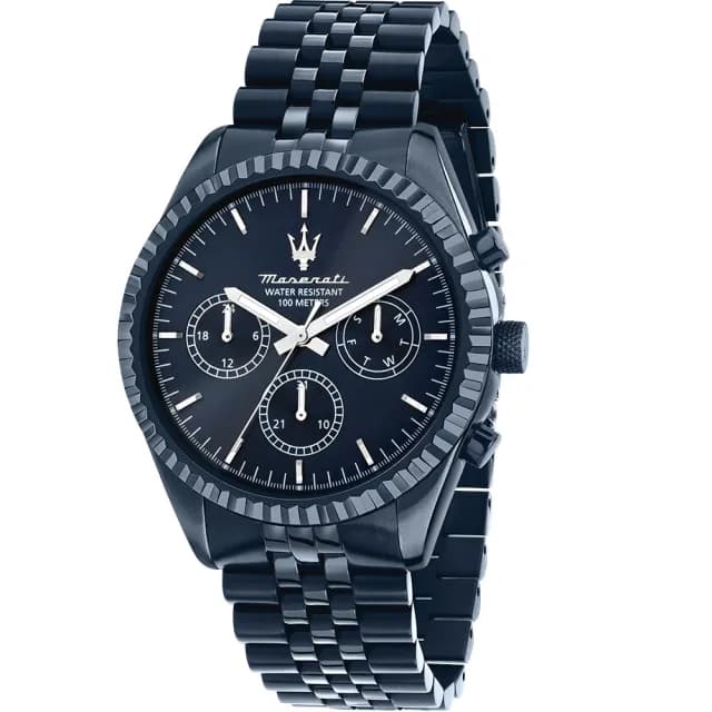【MASERATI 瑪莎拉蒂】Competizione系列 紳男三眼手錶 送禮推薦43mm(R8873600011)