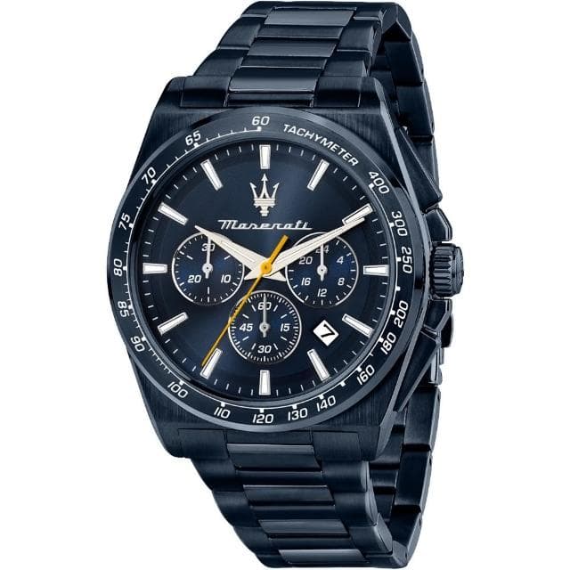 【MASERATI 瑪莎拉蒂】Velocità系列 三眼計時手錶 週年慶送禮推薦43mm(R8873652008)