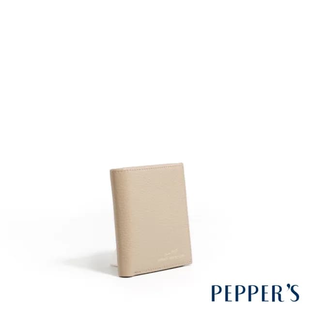 【PEPPER’S】父親節禮物 CUBE 牛皮零錢包短夾 - 淺沙色/迷霧藍/月光灰(短夾 真皮包包  男夾 女夾 中性包