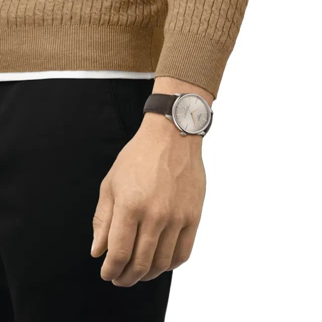 【TISSOT 天梭 官方授權】杜魯爾系列 簡約機械腕錶 七夕 情人節 禮物 送禮 推薦(T1394071626100)
